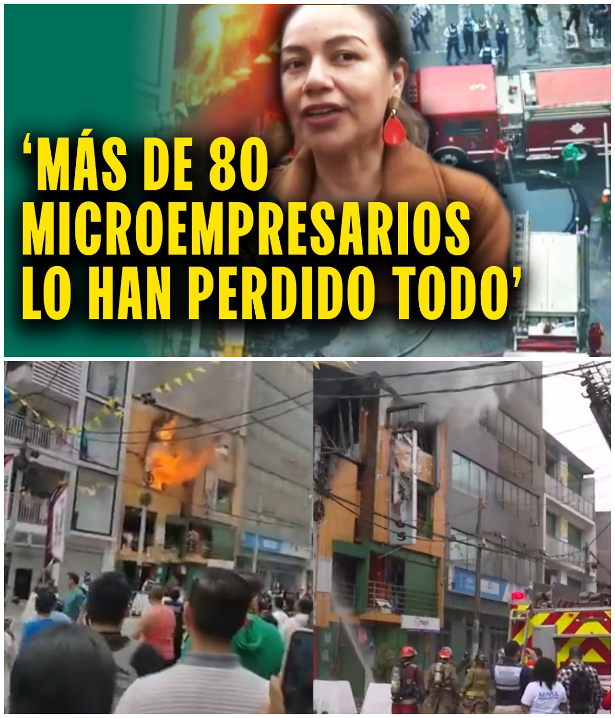 Incendio en Gamarra: Más de 10 Unidades de Bomberos Trabajan para Cont...