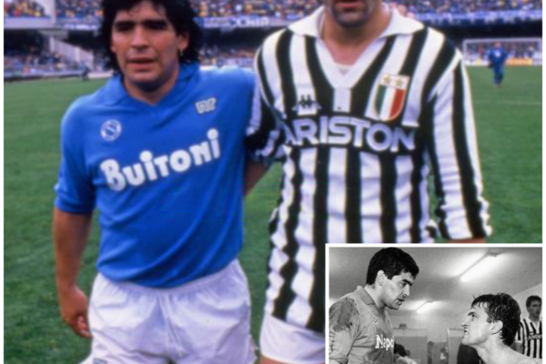 Maradona entró solo al vestuario de Juventus — Había 20 jugadores y na...