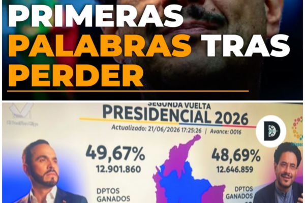 Iván Cepeda habla tras su derrota en la segunda vuelta frente a Abelar...
