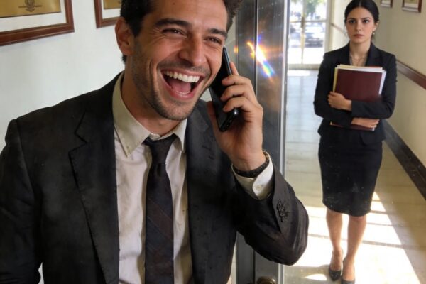 — ¡Ya está, mamá! ¡Ha firmado! ¡El departamento y la camioneta son mío...