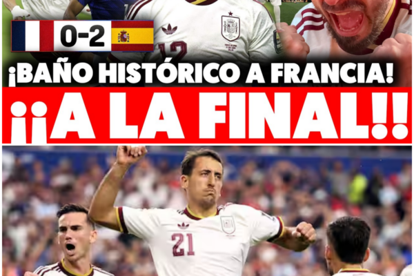 ¡Baño histórico y billete a la gloria! España desarma a la temible Fra...