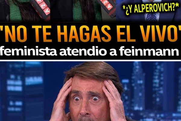 ¡FEMINISTA DEJÓ SIN PALABRAS A FEINMANN EN VIVO Y EL ESTUDIO QUEDÓ HEL...