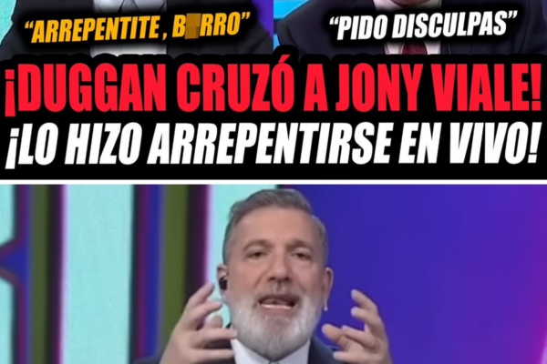 ¡DUGGAN ACORRALÓ A JONY VIALE EN PLENO VIVO Y ARRANCÓ UNA INESPERADA M...