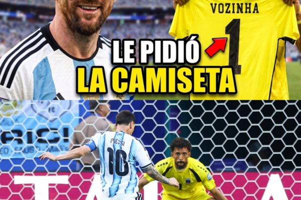 MESSI HIZO ESTO CON VOZINHA TRAS EL PARTIDO: NADIE LO VIO VENIR