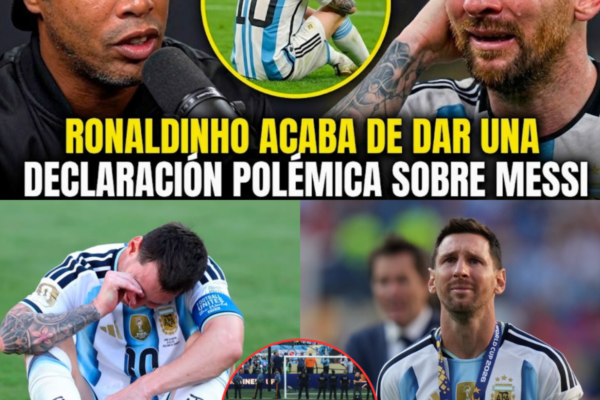 RONALDINHO HACE LLORAR A MESSI TRAS QUE ARGENTINA PERDIERA EL MUNDIAL ...