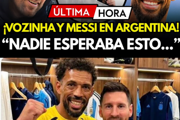 VOZINHA SE REENCUENTRA CON MESSI EN ROSARIO Y LE HACE UN REGALO SORPRE...