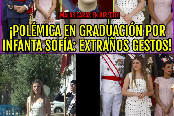 INFANTA SOFÍA AGOTADA ANTE LETIZIA ORTIZ Y FELIPE VI CON LEONOR EN SU ...