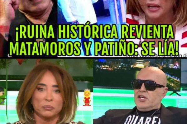 TELECINCO: MARÍA PATIÑO CON MATAMOROS REVENTADOS POR SÁLVAME EN RTVE
