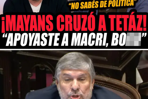 ¡MOMENTO DE MÁXIMA TENSIÓN! MAYANS CRUZÓ A MARTÍN TETAZ EN VIVO Y EL E...