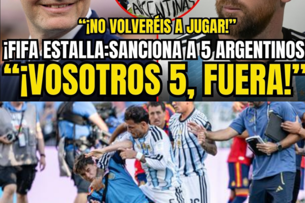 LA FIFA EXPULSA A 5 ARGENTINOS DE LA CHAMPIONS LEAGUE TRAS BRUTAL POLÉ...