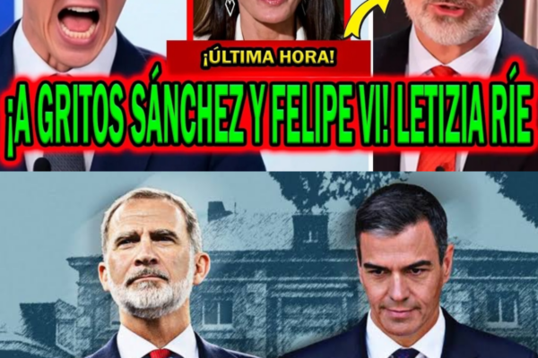 A GRITOS PEDRO SÁNCHEZ CON FELIPE VI Y LETIZIA ORTIZ RÍE CON JUAN CARL...