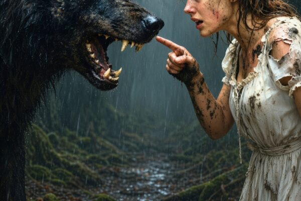  She Yelled at a Wolf in Her Garden—Moments Later, the Alpha King Appe...